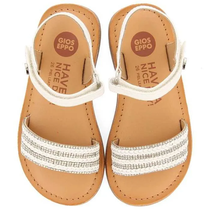 Gioseppo Niñas |Sandalias<Sandalias De Piel Con Adornos Y Cierre Ajustable Color Nude Para Nina Y Nino Mireval