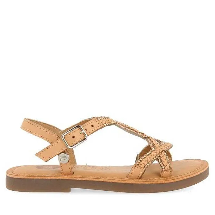 Gioseppo Niñas |Sandalias<Sandalias De Piel Con Adornos Color Nude Para Nina Y Nino Scio