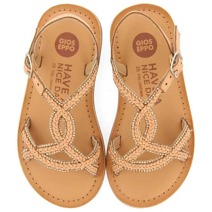 Gioseppo Niñas |Sandalias<Sandalias De Piel Con Adornos Color Nude Para Nina Y Nino Scio