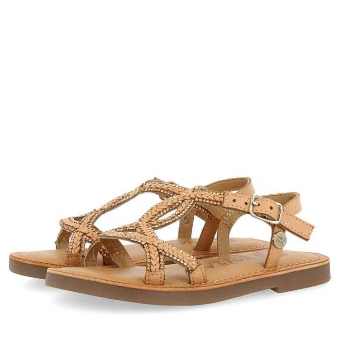 Gioseppo Niñas |Sandalias<Sandalias De Piel Con Adornos Color Nude Para Nina Y Nino Scio