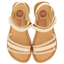 Gioseppo Niñas |Sandalias<Sandalias De Piel Con Adornos Blanco Rojo Para Nina Y Nino Santee
