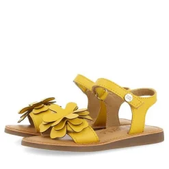 Gioseppo Niñas |Sandalias<Sandalias De Piel Con Decoracion De Flores Amarillas Para Nina Y Nino Takilma