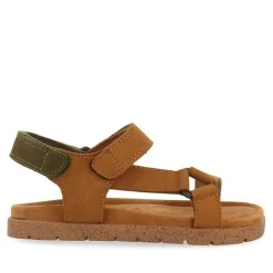 Gioseppo Niños |Sandalias<Sandalias De Piel Con Detalles En Caqui Para Nino Y Nina Depoe