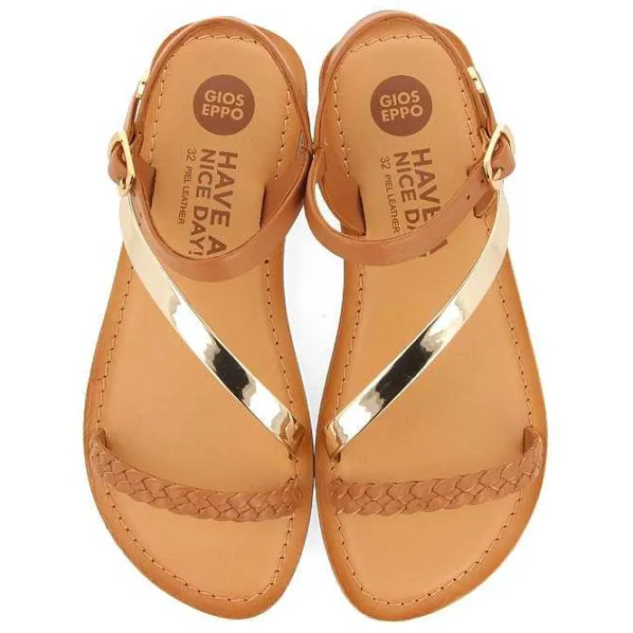 Gioseppo Niñas |Sandalias<Sandalias De Piel Con Detalles Trenzados Y Metalizados Para Nina Y Nino Helix