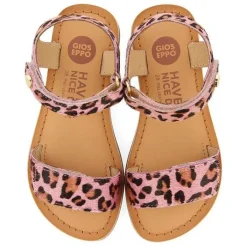 Gioseppo Niñas |Sandalias<Sandalias De Piel Con Estampado Animal Y Cierre Ajustable Para Nina Selite