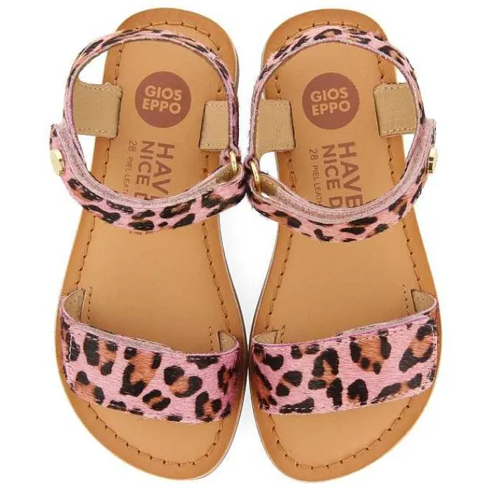 Gioseppo Niñas |Sandalias<Sandalias De Piel Con Estampado Animal Y Cierre Ajustable Para Nina Selite