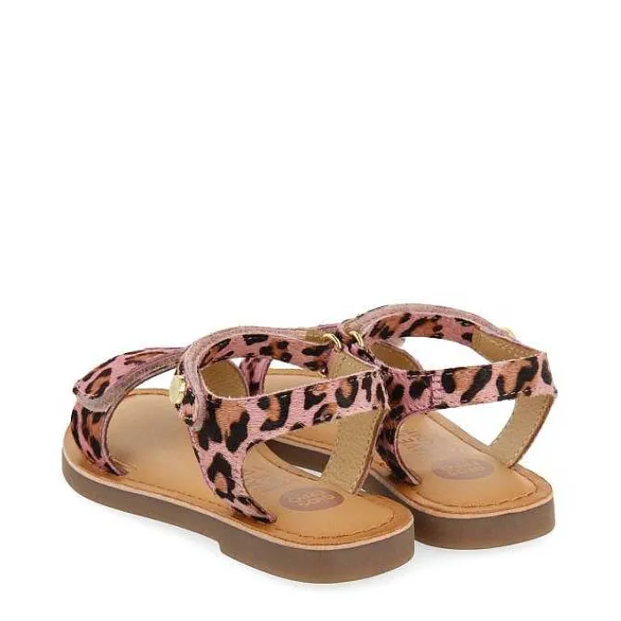 Gioseppo Niñas |Sandalias<Sandalias De Piel Con Estampado Animal Y Cierre Ajustable Para Nina Selite