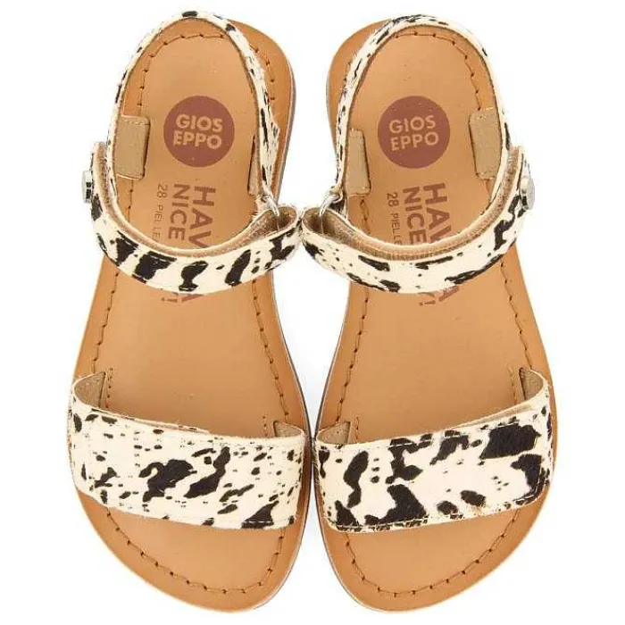 Gioseppo Niñas |Sandalias<Sandalias De Piel Con Estampado Animal Y Cierre Ajustable Para Nina Selite