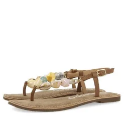 Gioseppo Sandalias Planas<Sandalias De Piel Con Piedras Multicolor Para Mujer Karlovac