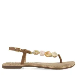 Gioseppo Sandalias Planas<Sandalias De Piel Con Piedras Multicolor Para Mujer Karlovac