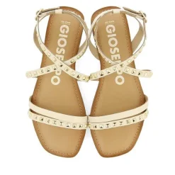 Gioseppo Sandalias Planas<Sandalias De Piel Con Tachuelas Blanco Rojo Para Mujer Maizi