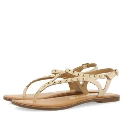 Gioseppo Sandalias Planas<Sandalias De Piel Con Tachuelas Blanco Rojo Para Mujer Trilby