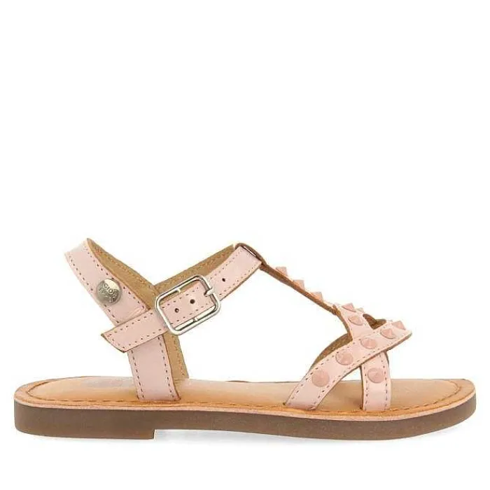 Gioseppo Niñas |Sandalias<Sandalias De Piel Con Tachuelas Rosa Para Nina Y Nino Mawes