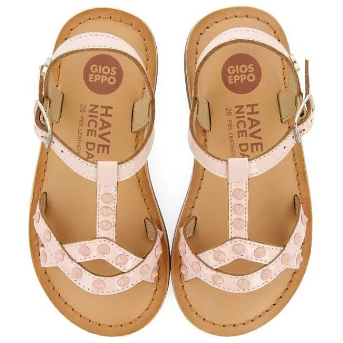 Gioseppo Niñas |Sandalias<Sandalias De Piel Con Tachuelas Rosa Para Nina Y Nino Mawes