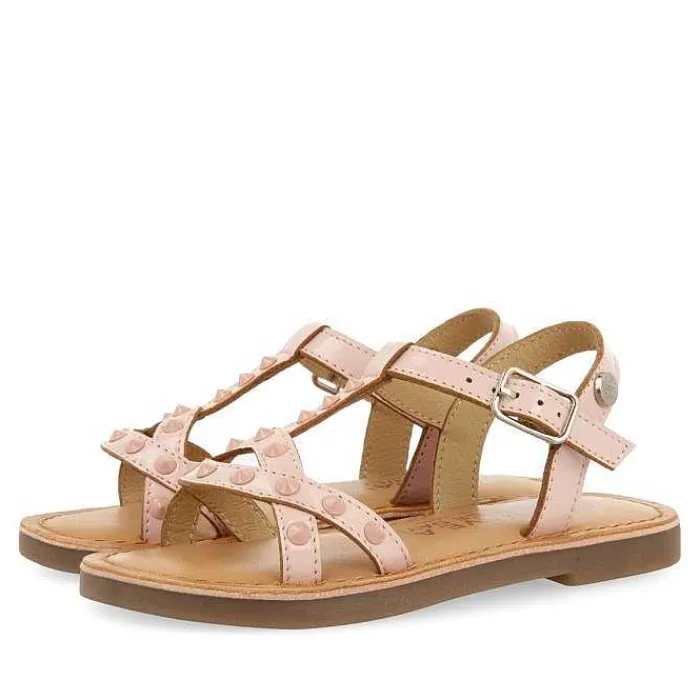 Gioseppo Niñas |Sandalias<Sandalias De Piel Con Tachuelas Rosa Para Nina Y Nino Mawes