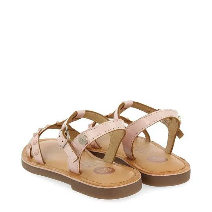 Gioseppo Niñas |Sandalias<Sandalias De Piel Con Tachuelas Rosa Para Nina Y Nino Mawes