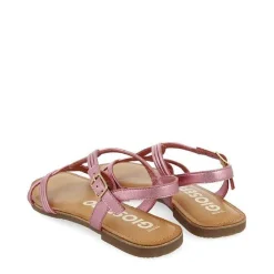 Gioseppo Sandalias Planas<Sandalias De Piel Con Tira Cruzada Rosa Para Mujer Elbasan