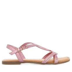 Gioseppo Sandalias Planas<Sandalias De Piel Con Tira Cruzada Rosa Para Mujer Elbasan