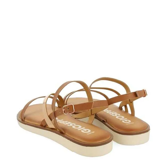 Gioseppo Sandalias Planas<Sandalias De Piel Con Tiras De Piel Y Metalicas Para Mujer Carbis