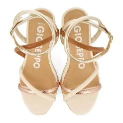Gioseppo Sandalias Cuña<Sandalias De Piel Con Tirantes Finos Multicolor Y Cuña Alta De Yute Para Mujer Rometta