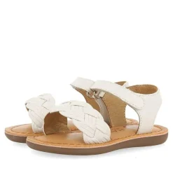 Gioseppo Bebe |Sandalias Bebe Nina<Sandalias De Piel Con Trenzado Y Cierre Ajustable Para Bebe Flushe Blanco Rojo