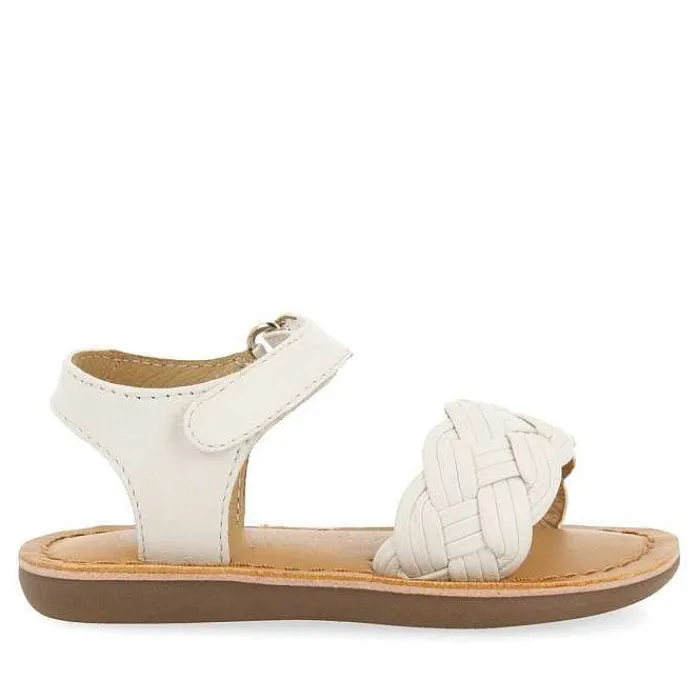 Gioseppo Bebe |Sandalias Bebe Nina<Sandalias De Piel Con Trenzado Y Cierre Ajustable Para Bebe Flushe Blanco Rojo