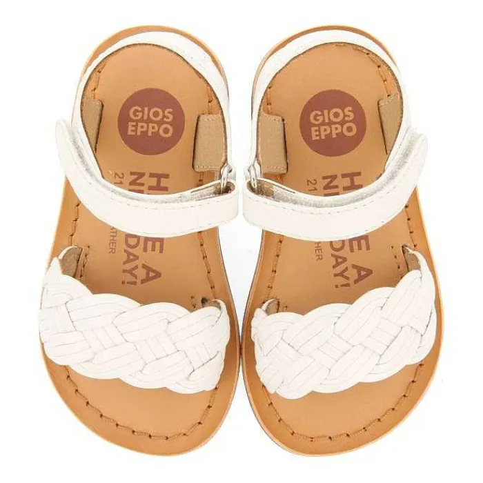 Gioseppo Bebe |Sandalias Bebe Nina<Sandalias De Piel Con Trenzado Y Cierre Ajustable Para Bebe Flushe Blanco Rojo