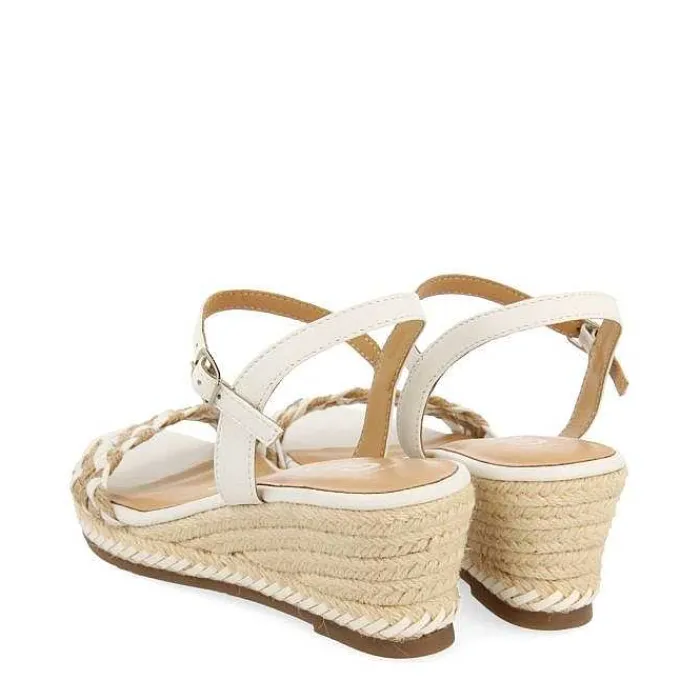 Gioseppo Sandalias Cuña<Sandalias De Piel Con Trenzado Bicolor Y Cuña De Yute Para Mujer Sunol