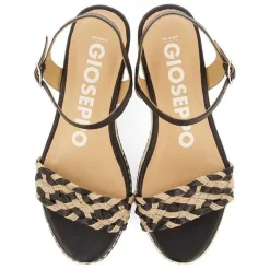 Gioseppo Sandalias Cuña<Sandalias De Piel Con Trenzado Bicolor Y Cuña De Yute Para Mujer Sunol