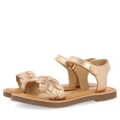 Gioseppo Niñas |Sandalias<Sandalias De Piel Con Trenzado Y Cierre Ajustable Rosa Dorado Para Nina Y Nino Manastir