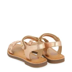 Gioseppo Niñas |Sandalias<Sandalias De Piel Con Trenzado Y Cierre Ajustable Rosa Dorado Para Nina Y Nino Manastir