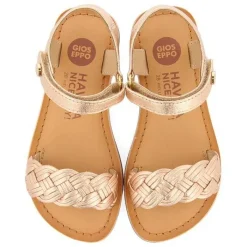 Gioseppo Niñas |Sandalias<Sandalias De Piel Con Trenzado Y Cierre Ajustable Rosa Dorado Para Nina Y Nino Manastir