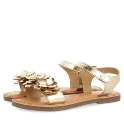 Gioseppo Niñas |Sandalias<Sandalias De Piel Dorada Con Adornos De Flores Para Nina Y Nino Imotski