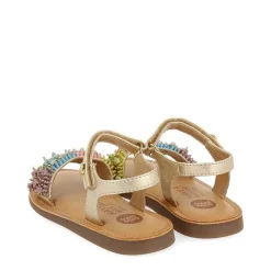 Gioseppo Niñas |Sandalias<Sandalias De Piel Dorada Con Adornos De Cuentas Multicolor Para Nina Y Nino Blesle