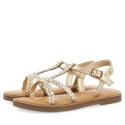 Gioseppo Niñas |Sandalias<Sandalias De Piel Dorada Con Trenzado Para Nina Y Nino Cinisi