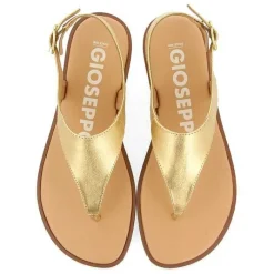 Gioseppo Sandalias Planas<Sandalias De Piel Dorada Para Mujer Fierze