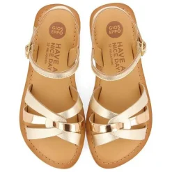Gioseppo Niñas |Sandalias<Sandalias De Piel Dorada Con Detalle Metalizado Para Nina Y Nino Imbler