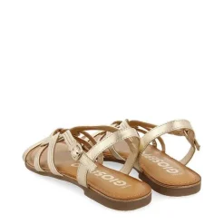 Gioseppo Sandalias Planas<Sandalias De Piel Dorada Con Tirantes Cruzados Para Mujer Golaj