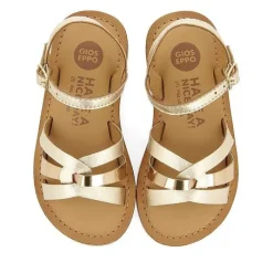 Gioseppo Niñas |Sandalias<Sandalias De Piel Dorada Con Detalles Metalicos Para Nina Y Nino Nicolosi