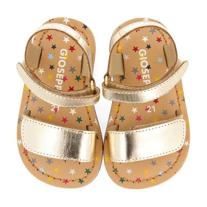 Gioseppo Bebe |Sandalias Bebe Nina<Sandalias De Piel Dorada Con Estampado Fantasia Para Bebe Himare