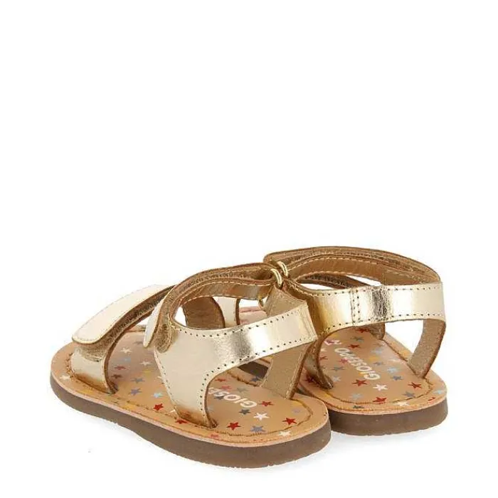 Gioseppo Bebe |Sandalias Bebe Nina<Sandalias De Piel Dorada Con Estampado Fantasia Para Bebe Himare