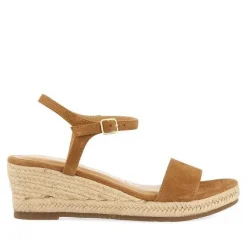 Gioseppo Sandalias Cuña<Sandalias De Piel En Color Cuero Con Cuña De Yute Para Mujer Xarre