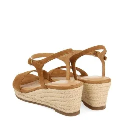 Gioseppo Sandalias Cuña<Sandalias De Piel En Color Cuero Con Cuña De Yute Para Mujer Xarre