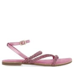 Gioseppo Sandalias Planas<Sandalias De Piel Fucsia Con Adornos Para Mujer Sorlingas