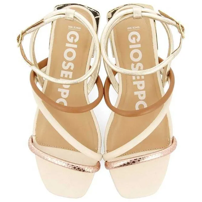 Gioseppo Sandalias Planas<Sandalias De Piel Multicolor Con Metalicos Para Mujer Latah