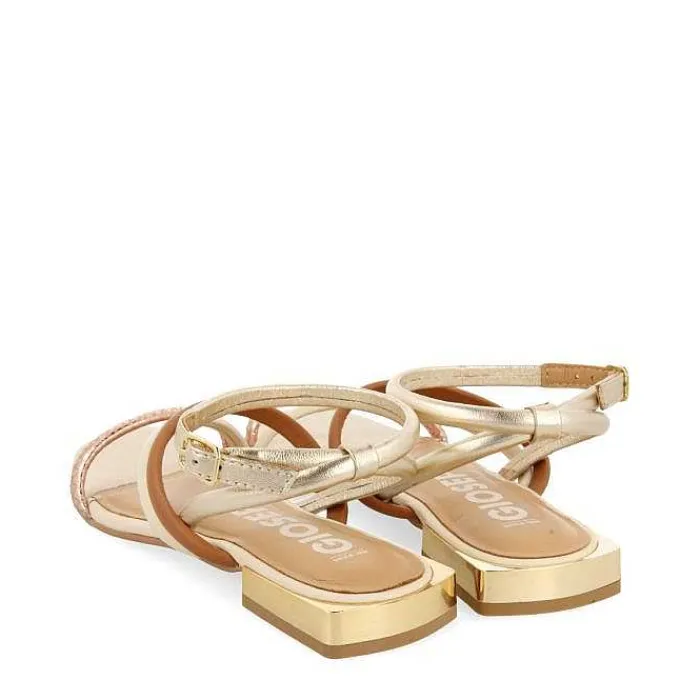 Gioseppo Sandalias Planas<Sandalias De Piel Multicolor Con Metalicos Para Mujer Latah