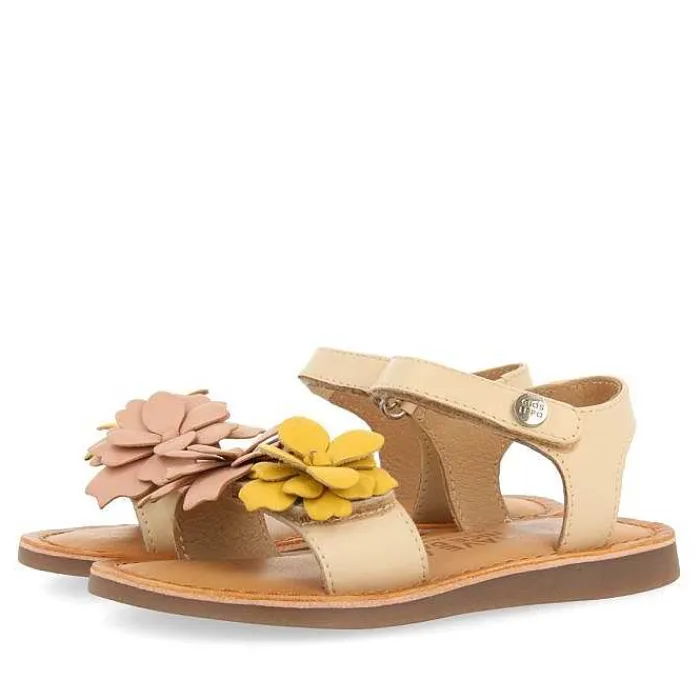 Gioseppo Niñas |Sandalias<Sandalias De Piel Multicolor Con Adornos De Flores Para Nina Y Nino Shegan