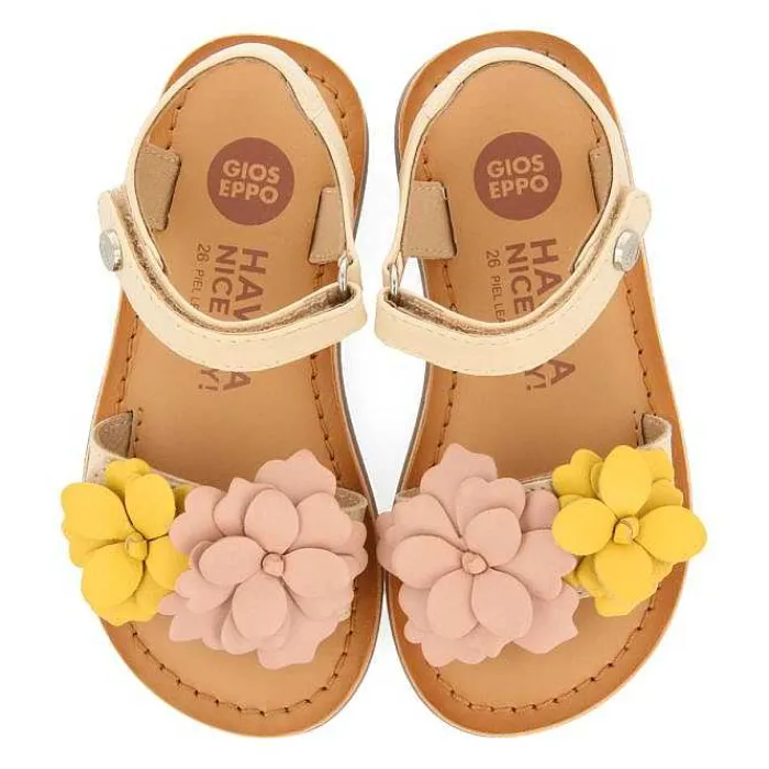 Gioseppo Niñas |Sandalias<Sandalias De Piel Multicolor Con Adornos De Flores Para Nina Y Nino Shegan
