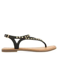Gioseppo Sandalias Planas<Sandalias De Piel Negras Con Tachuelas Para Mujer Trilby