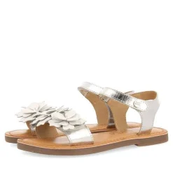 Gioseppo Niñas |Sandalias<Sandalias De Piel Plata Con Adornos De Flores Para Nina Y Nino Imotski